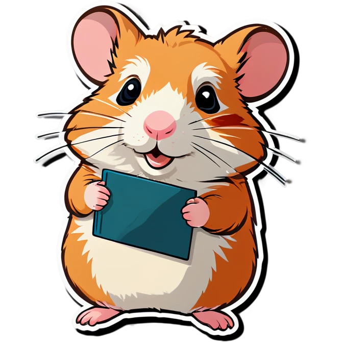 Hamster is looking for someone emoji