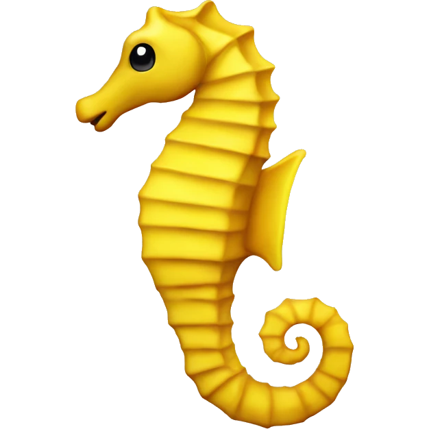 Yellow Seahorse emoji