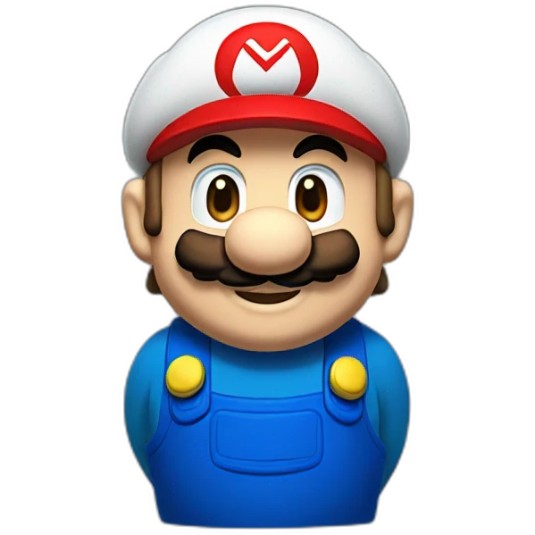 blue Mario emoji