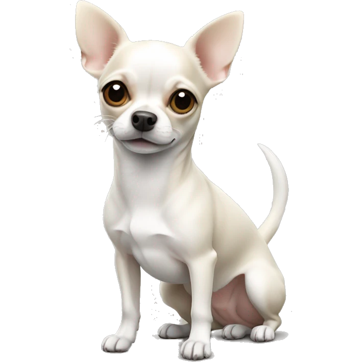 Chihuahua white emoji