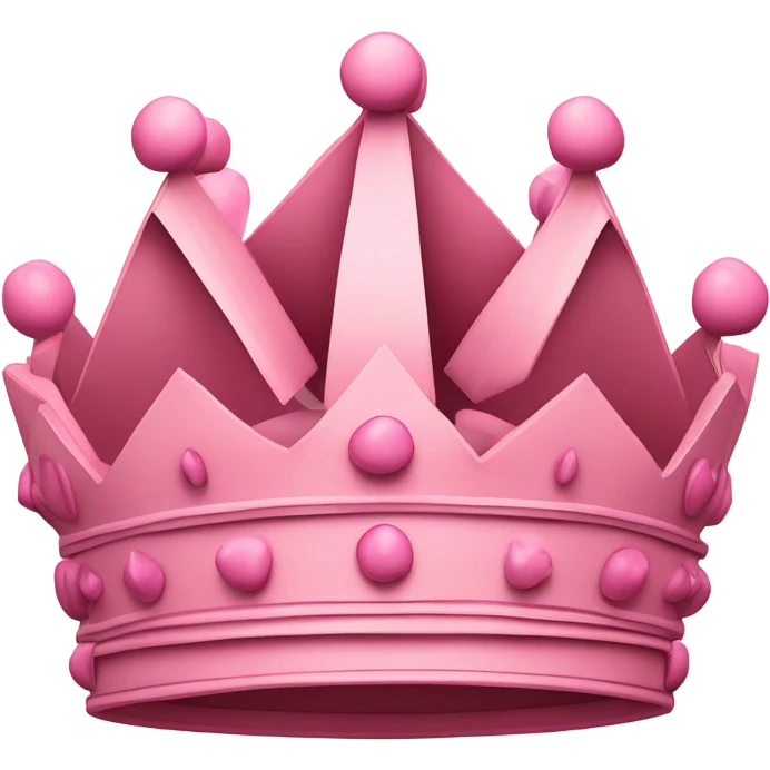 Pink money crown emoji