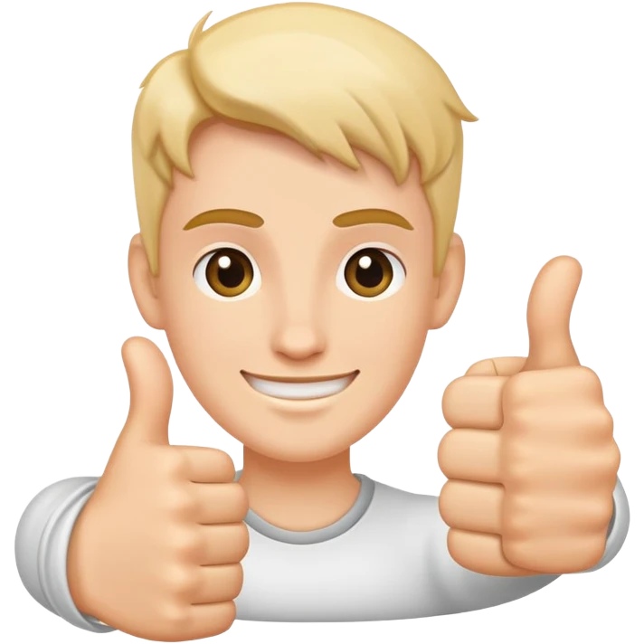 thumbs up with 2 thumbs emoji