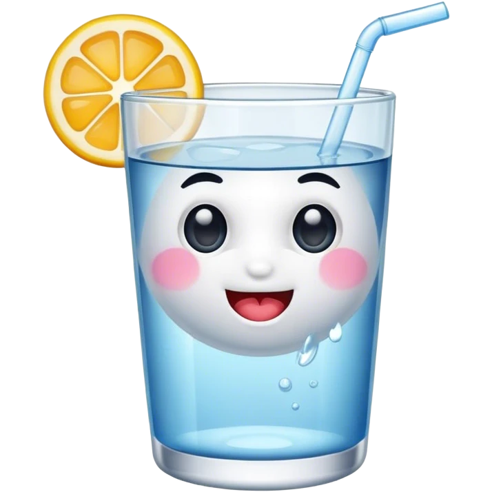 Pom with Glass of water emoji