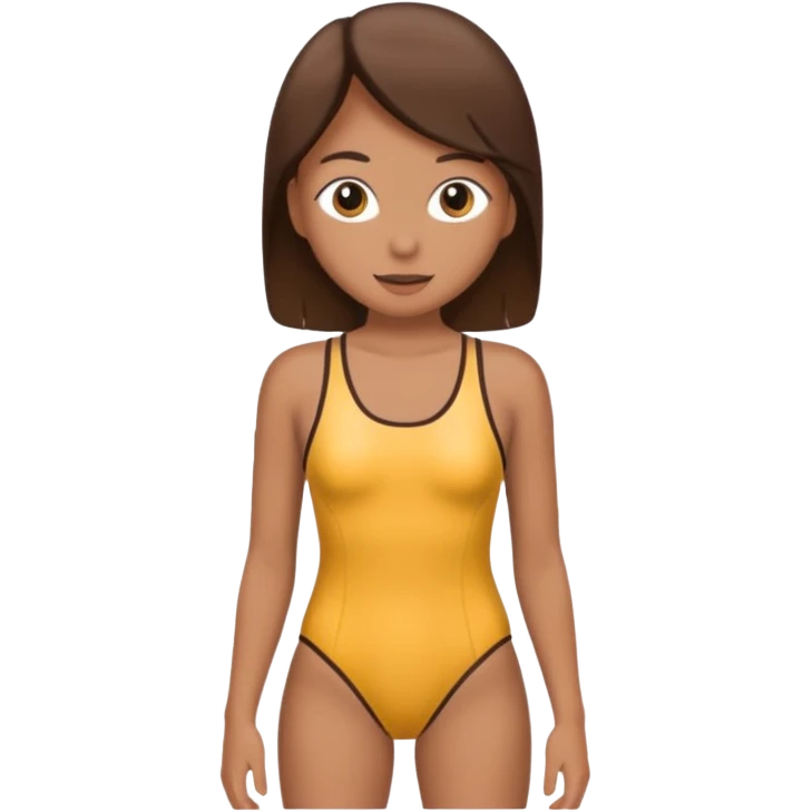 Brown swimsuit emoji