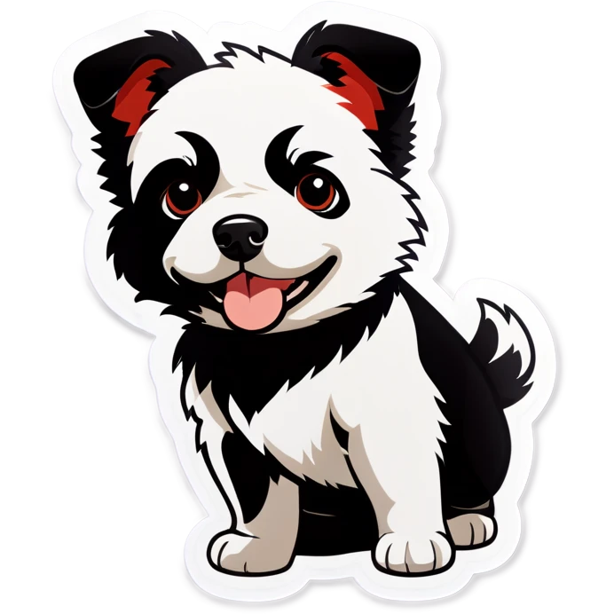 Perro maltes negro emoji