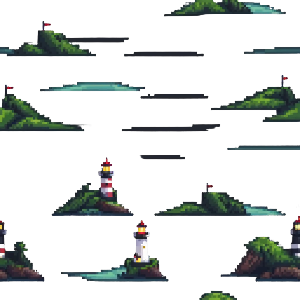 coastal landscape with lighthouse emoji