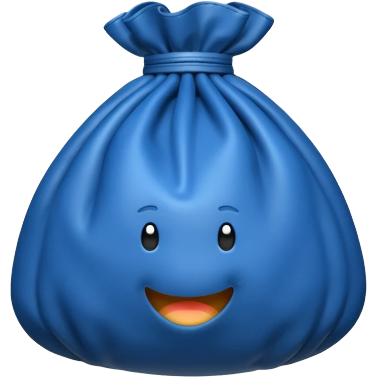 blue money bag emoji