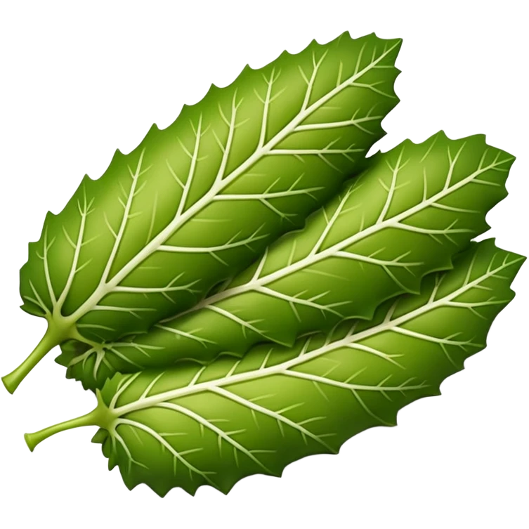 Turkish grape leaf dolma with rice filling, close-up, appetizing emoji
