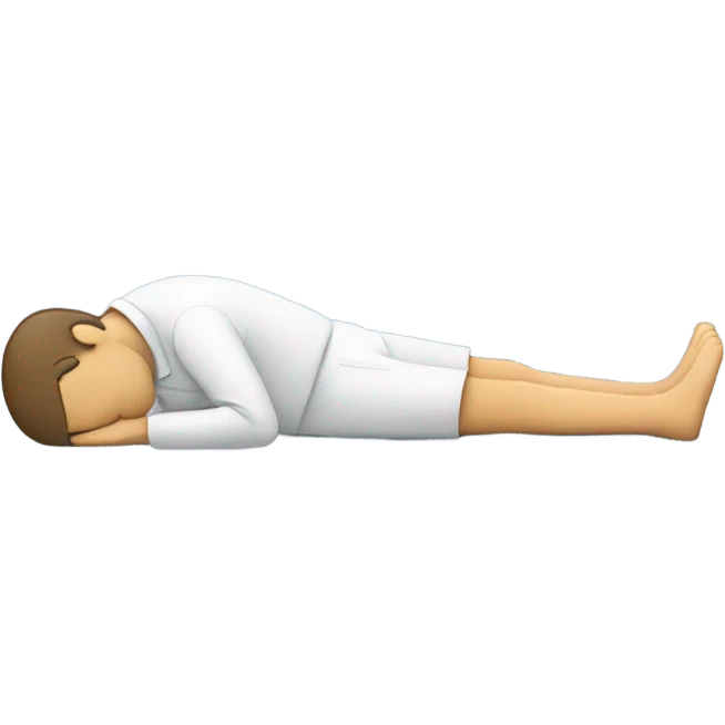 Laying down from exhaustion  emoji