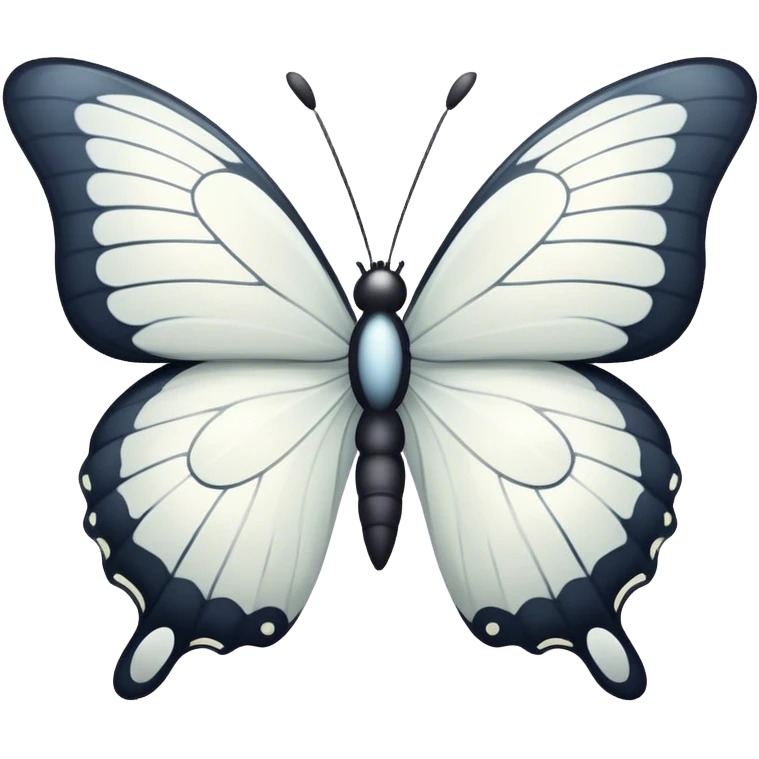 white butterfly  emoji