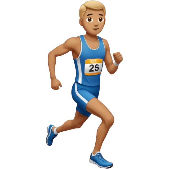 a man crossing Finish Line  emoji
