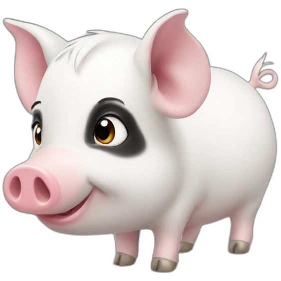 black and white quinea pig emoji