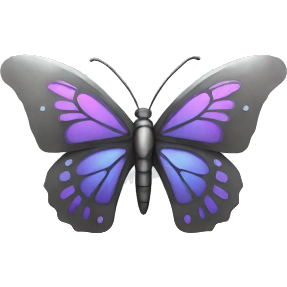 butterfly made out of steel emoji