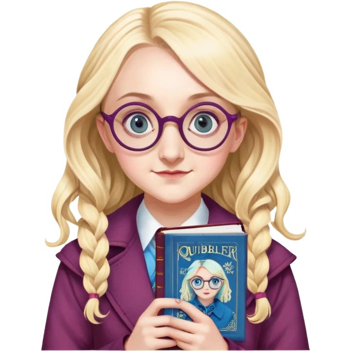 Evanna Lynch is Luna Lovegood in harry potter emoji