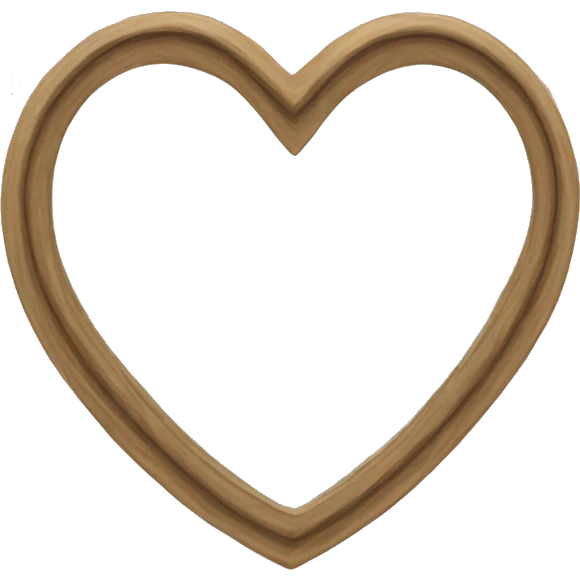 Heart shaped mirror emoji
