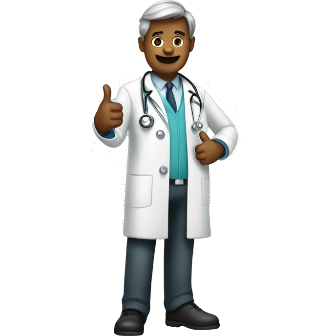 plauge doctor with half the body showing and has a thumbs up emoji