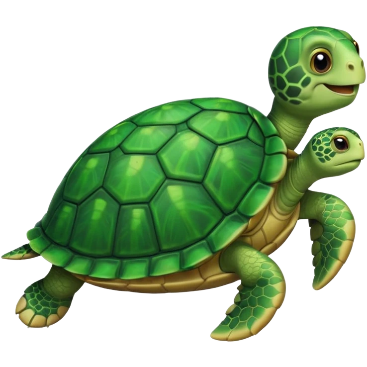 Turtle with peace sign emoji