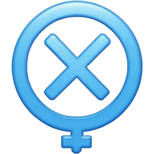 male gender symbol classic emoji style with subtle shine suitable for Discord role icon emoji