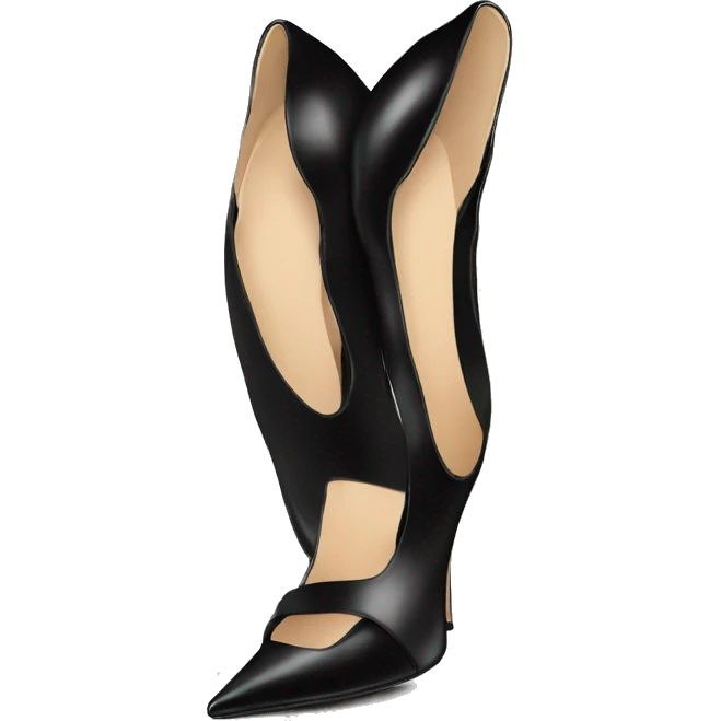 Black decollete heels emoji