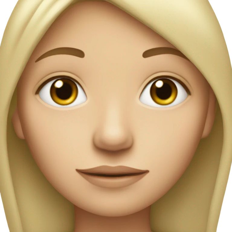 Light skin girl with frog eyes  emoji