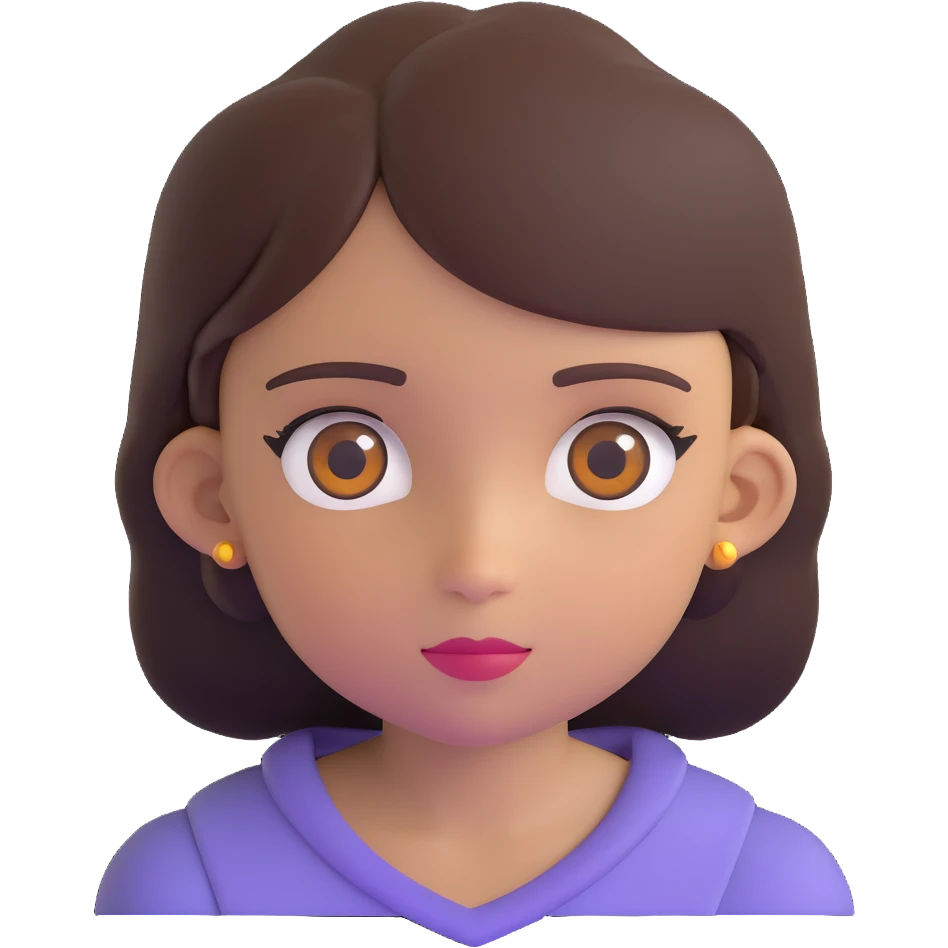black girl with brown eyes emoji