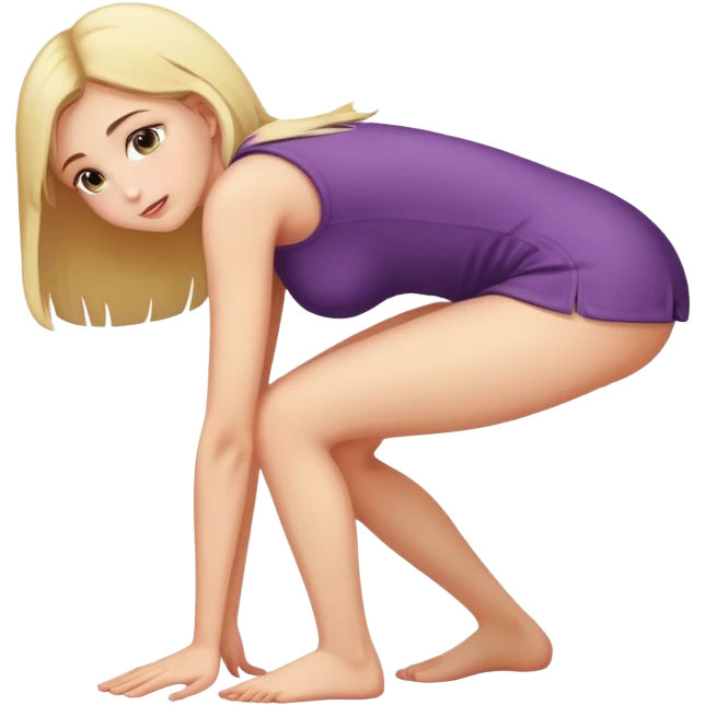 girl bending over emoji