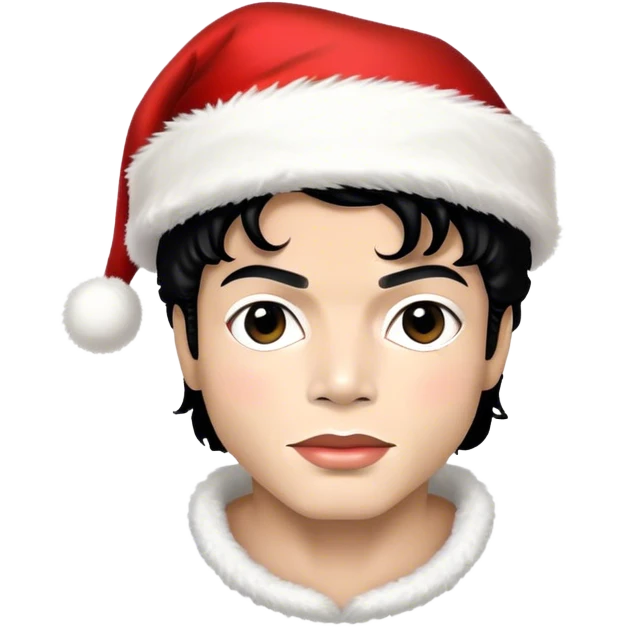 michael jackson wearing a santa hat emoji