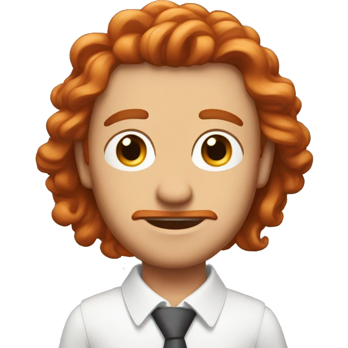 Mann mit kurzen roten Haaren emoji