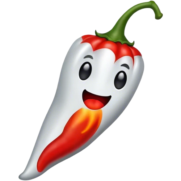 A ghost pepper emoji
