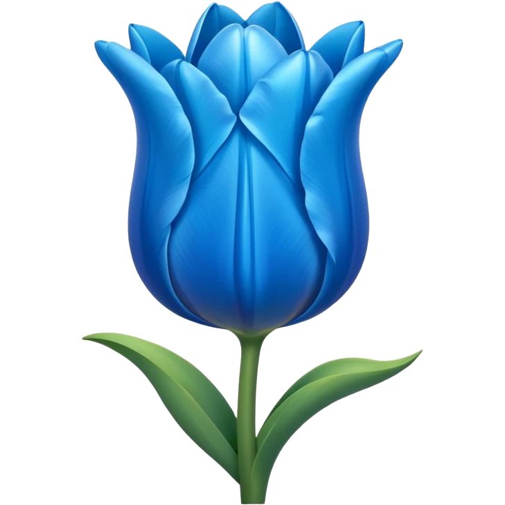 Emoji de un tulipán azul emoji