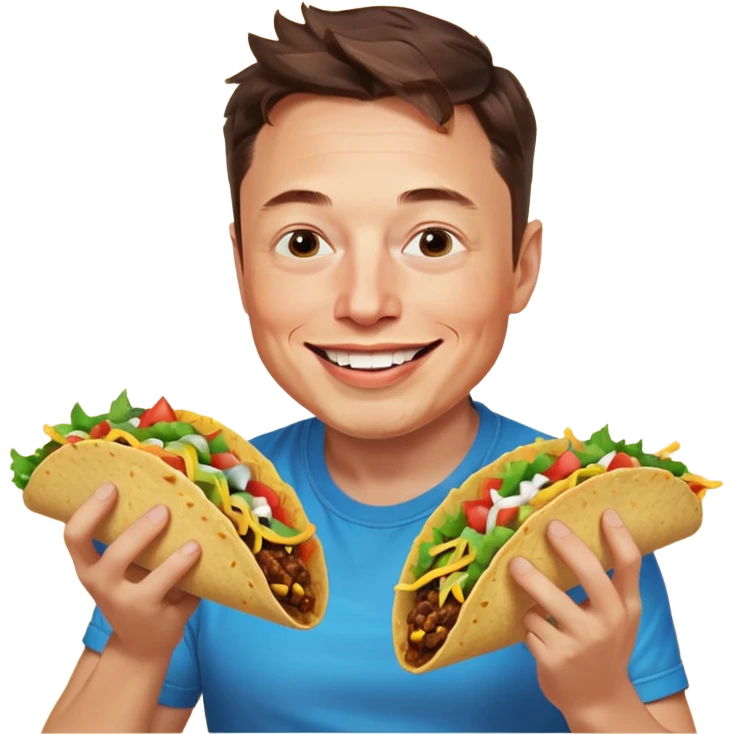 elon musk eating tacos emoji