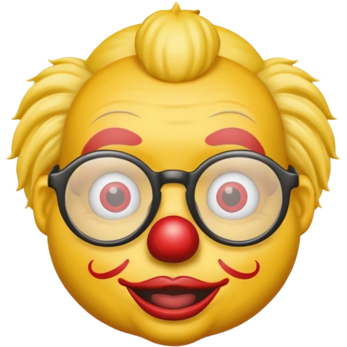 Emoji with glasses and a clown nose emoji