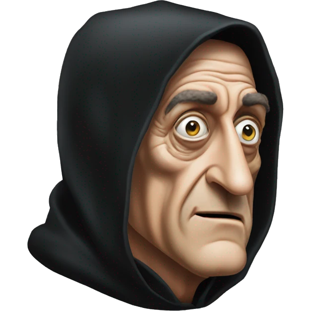 marty feldman black hood squint emoji