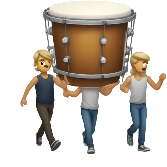 walking drums emoji