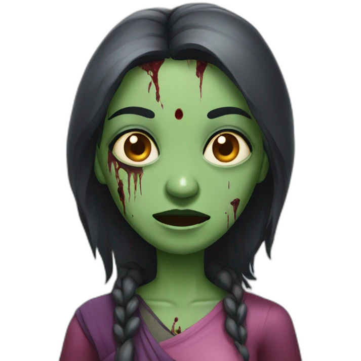 india female zombie emoji