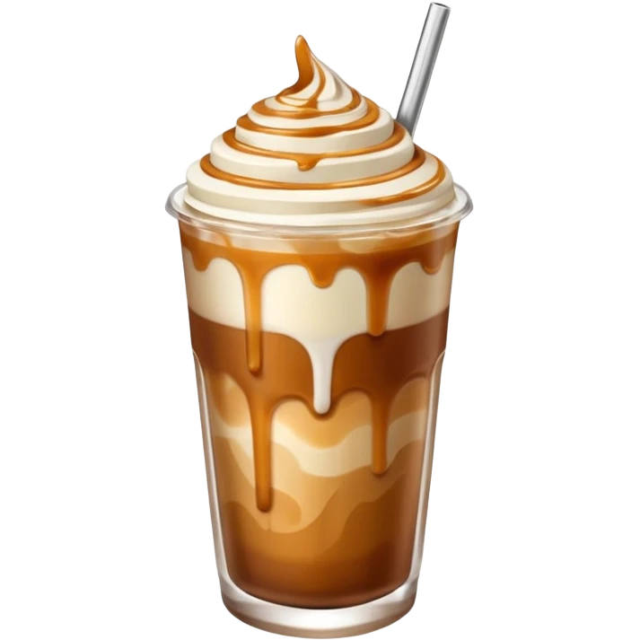 Iced caramel machiato emoji