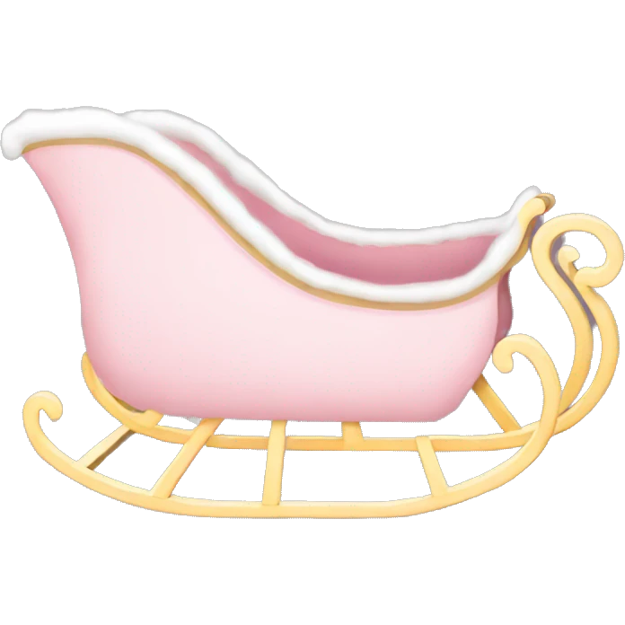 light pink sleigh emoji