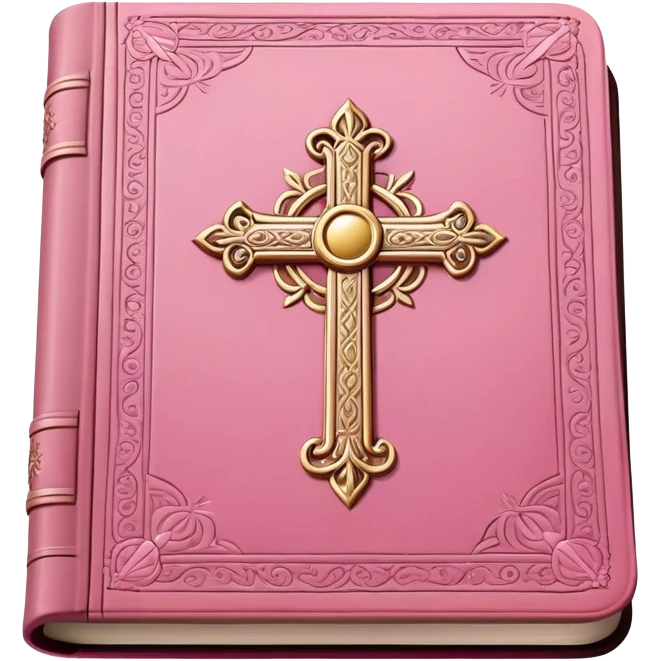 Pink bible emoji
