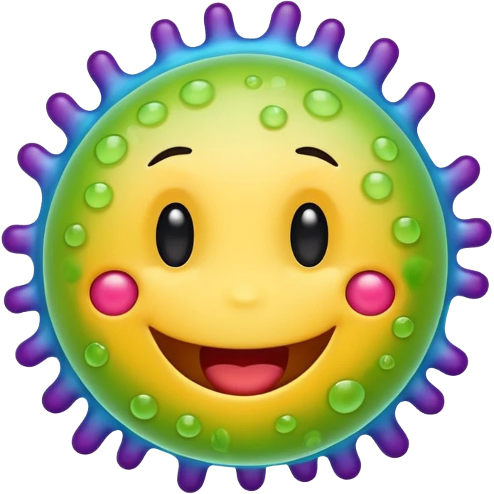 Happy bacteria emoji emoji