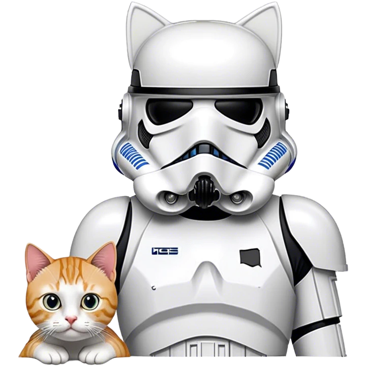 Stormtrooper with cat emoji