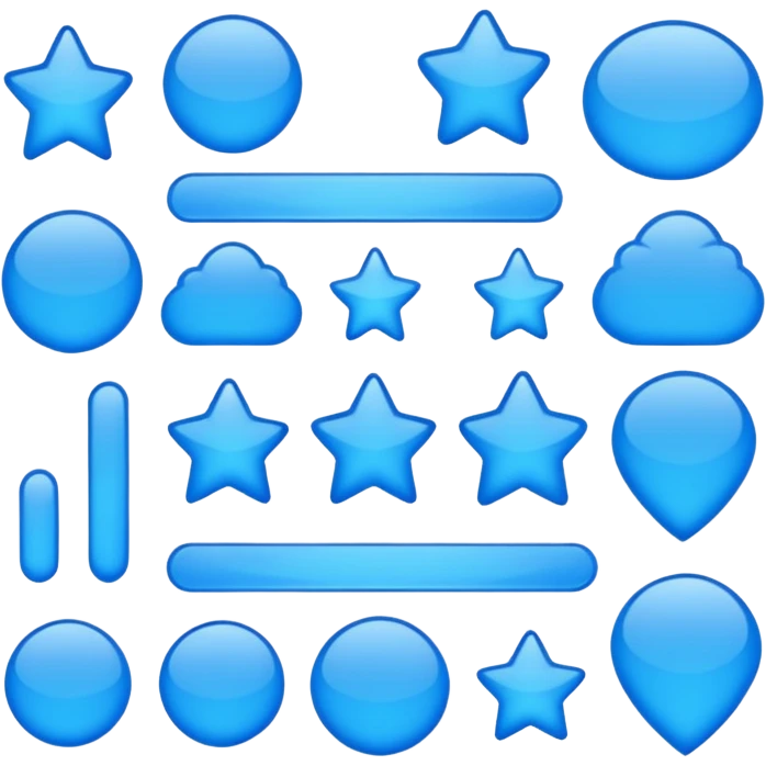 استیکر های آبی emoji