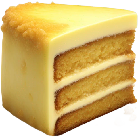 Banana cake slice  emoji