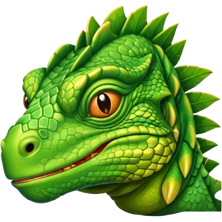 iguana's face sad emoji