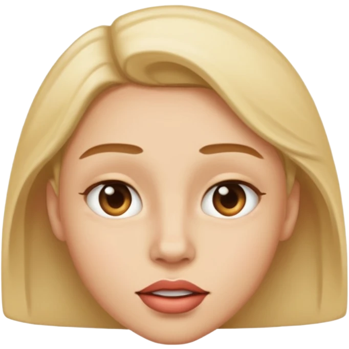 Una persona con el labio superior derecho inclinado emoji