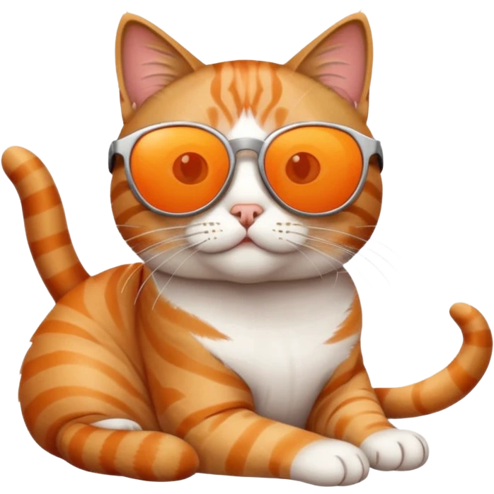 Cat wearing sunglasses emoji