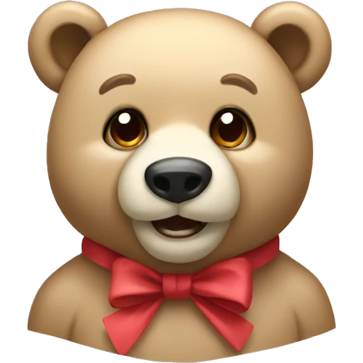 orso con fiocco  emoji