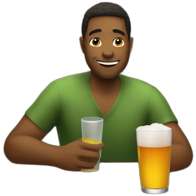 drinking in a bar emoji