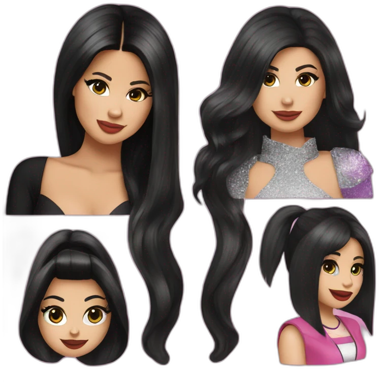 Selena Gomez and Nicki Minaj emoji