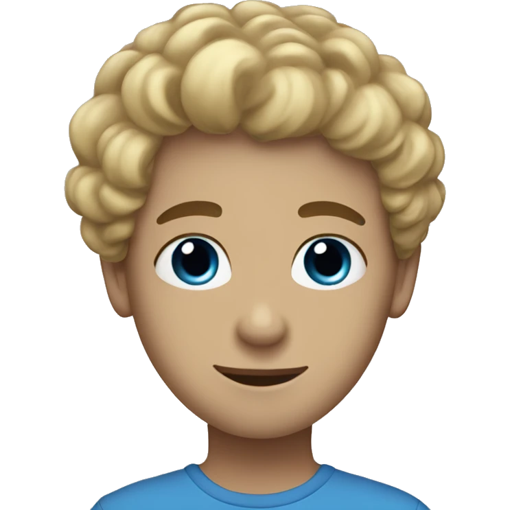 Blue eyed blonde boy holding hands with black curly hair brown eyes  emoji