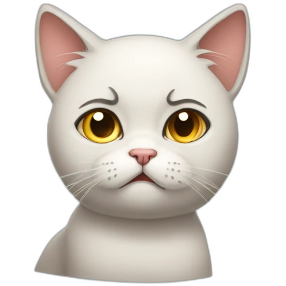 disappointed cat emoji